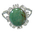 Turquoise And Southwest Silver Ring Size 7-3/4 VX64146